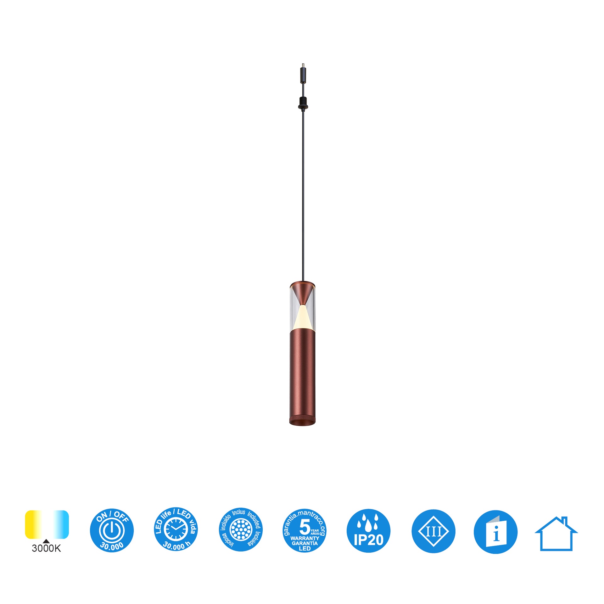 MODULAR LIGHT COLGANTE SPARK ORO ROSA