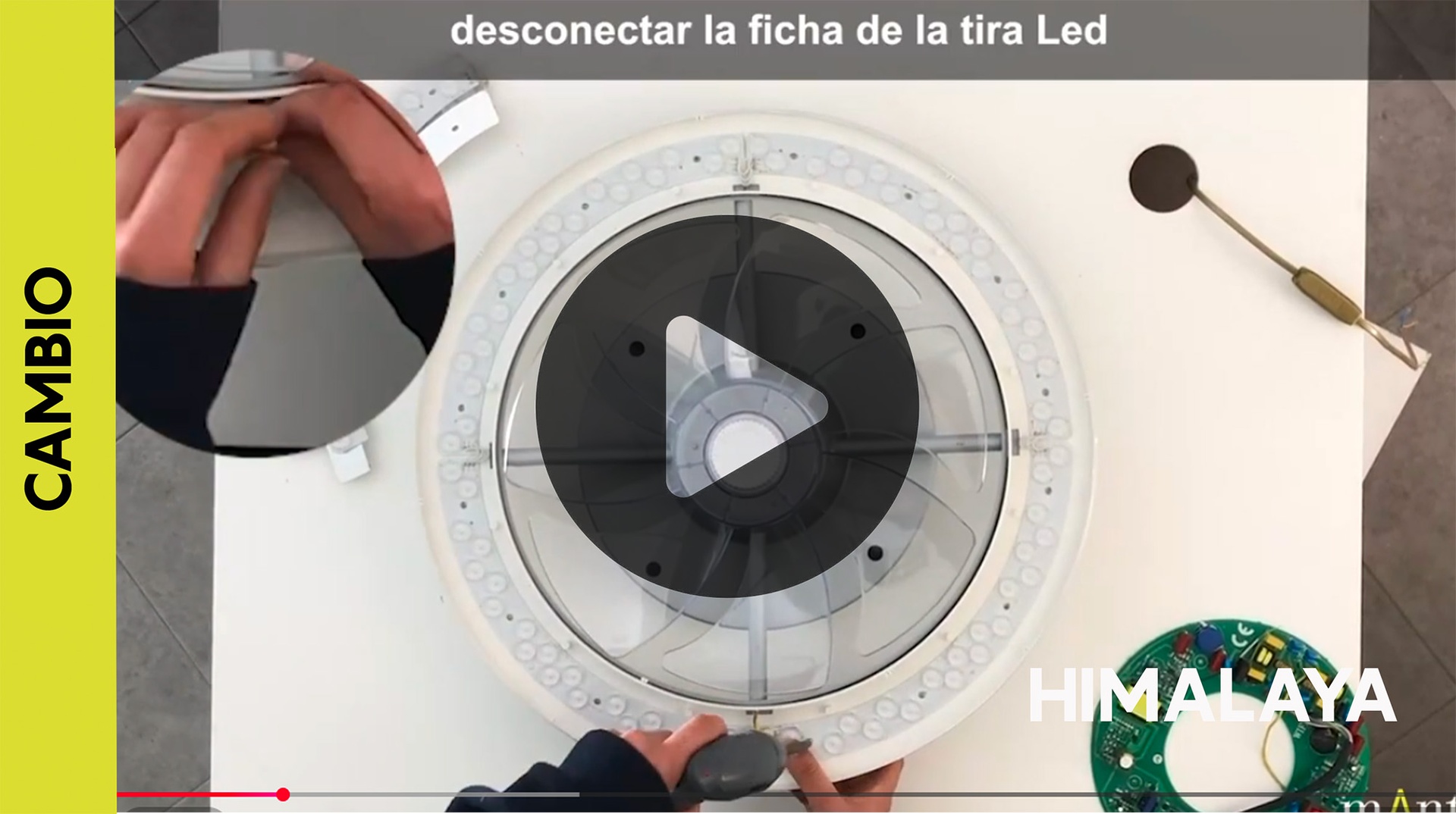 HIMALAYA MINI VENTILADOR BLANCO CON MANDO