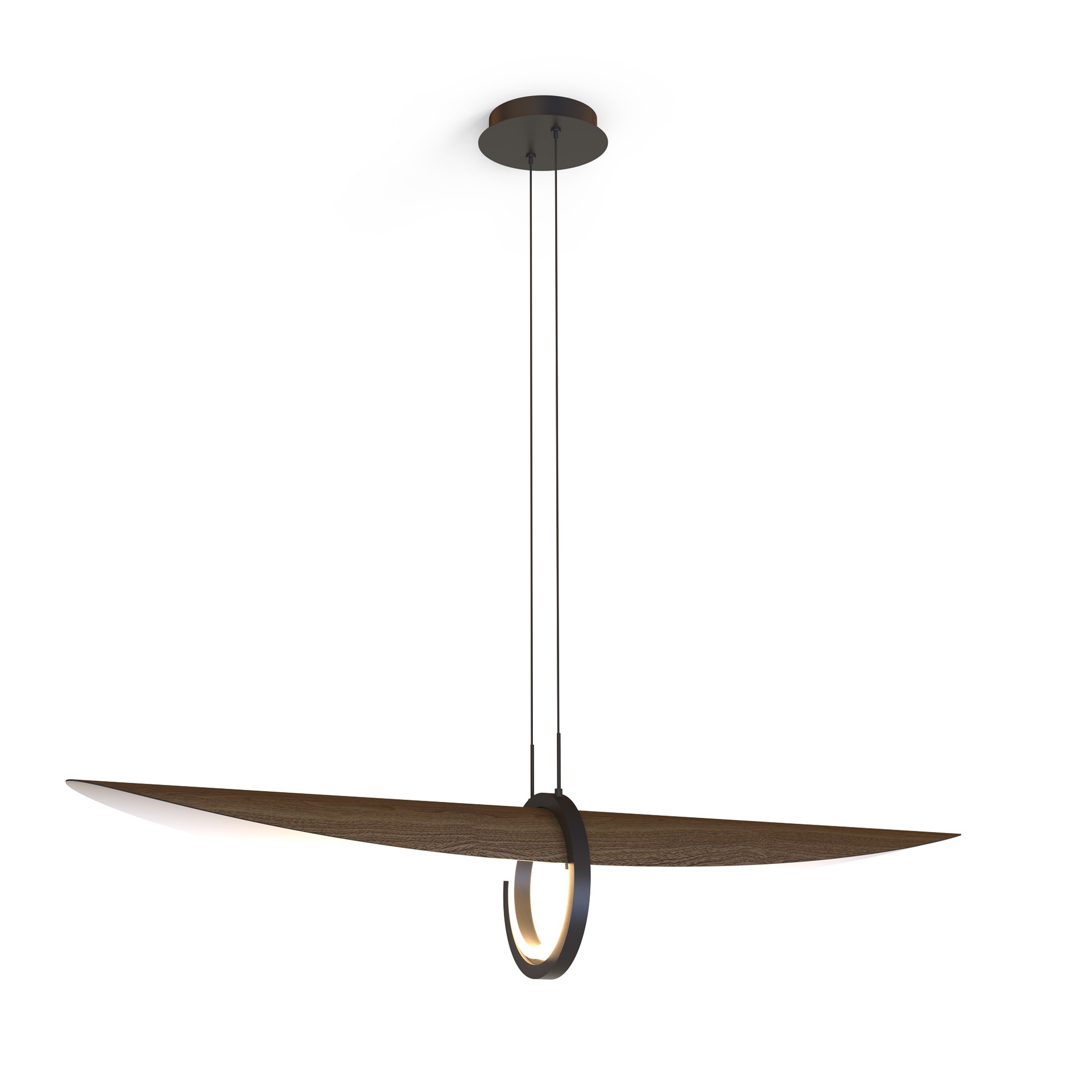ORBITA LAMPARA LED - 2700K - MADERA/NEGRO